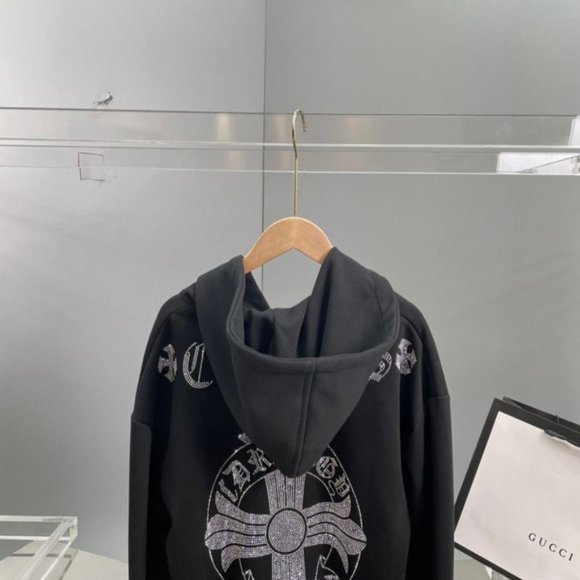 Chrome hearts dark wind cross rhinestone cardigan sweater - Picture 4 of 8